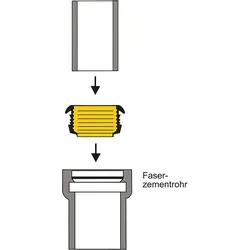 Rillengummi DN 50 75 x 60 mm von Valsir