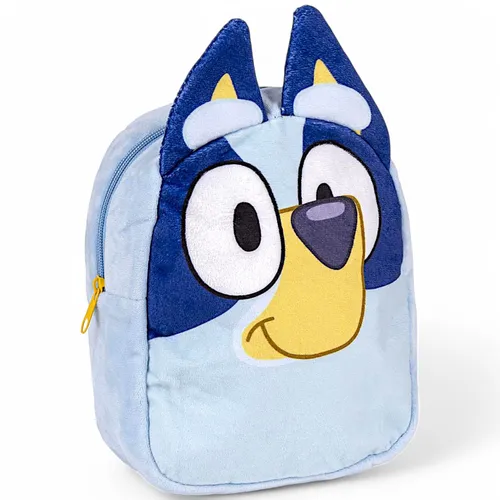 Bluey Kinderrucksack Plüsch 3D Ohren 22 cm  -  Kindergartentasche kuschelig