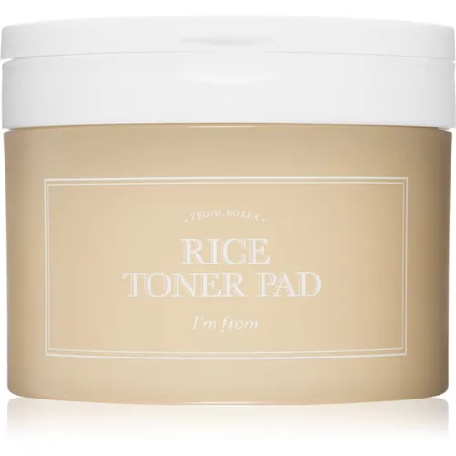 Reis Tonic Pads 140ml - Dreischichtige Reis Extrakt für strahlende Haut - Gesichtsreiniger mit Yeoju-Reis aus Korea, revitalisiert trockene Haut und sorgt für langanhaltende Feuchtigkeit durch innovative dreilagige Pads.