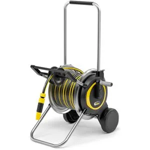 Kärcher Home & Garden HT 5.20M Set - 20m Schlauchwagen - Gartenschlauchwagen mit robuster Metalltrommel, ergonomischer Kurbel und UV- sowie Frostsicherheit. Komplett einsatzbereit mit Zubehör, ideal für platzsparende Aufbewahrung.