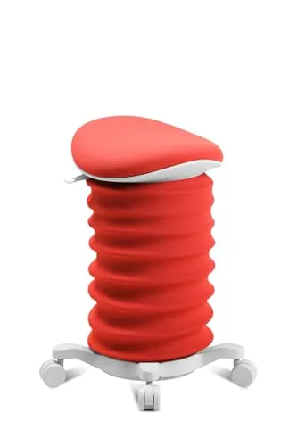 Topstar Sitness 4D ergonomischer Sitzhocker rot/papyrus - Bürostühle mit innovativer 4D-Federtechnologie für aktives Sitzen. Fördert eine gesunde Haltung und entlastet den Rücken – ideal für Homeoffice und kreative Arbeitsplätze.