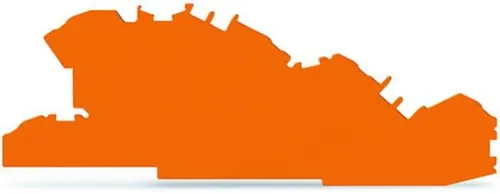 Wago 2005-7692 Abschluss- und Zwischenplatte, 1 mm, orange