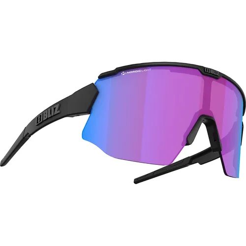 Bliz Breeze ZB7002 03 - Matte Schwarze Sportbrille für optimale Sicht - Sportbrillen mit UV-Schutz und kratzfesten Gläsern, ideal für aktive Sportler und Outdoor-Abenteuer.