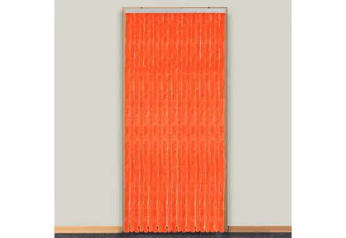 Flauschvorhang 90 x 200 cm in Orange – Insektenschutz für Türen - Praktischer Flauschvorhang mit Insektenschutz, ideal für alle Zimmer. Pflegeleicht und vielseitig einsetzbar, sorgt er für ein angenehmes Raumklima ohne störende Insekten.