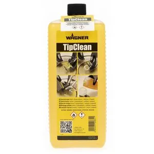 Wagner Kraftreiniger TipClean Nachfüllflasche 1L - Farbsprühsysteme, ideal zur effektiven Reinigung von Airlessdüsen, erhöht die Lebensdauer und schützt vor Korrosion.