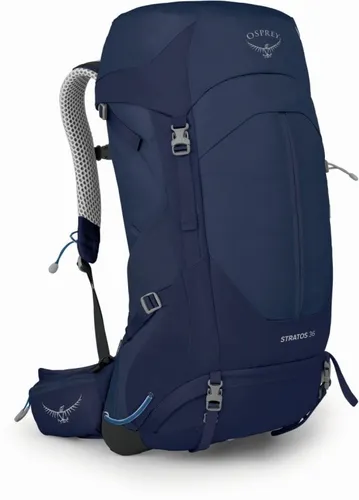 Osprey Stratos 36 cetacean blue (480) O/S Rucksack - Ideal für Wanderungen, dieser 36-Liter Rucksack bietet ein atmungsaktives AirSpeed-Rückensystem und besteht aus 100 % recycelten Materialien.