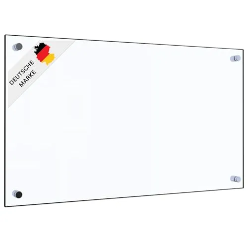 DELUKE® Küchenrückwand Glas - 100x50cm Transparent | Wandverklediung Küche Wandschutz Spritzschutz Herdspritzschutz Glasplatte Rückwandküche Küchenwand Design
