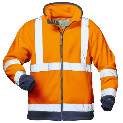 Gr .4XL (70/72) *BENEDIKT* WARNSCHUTZFLEECEJACKE orange *BENEDIKT* HIGH VIS FLEE