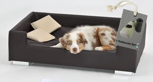 Rohrschneider Tiersofa Candy - Hundesofa für ultimativen Komfort - Tierbetten: Abwaschbares Hundesofa mit weicher Polsterung, ideal für Wohlbefinden und Schutz Ihres Hundes.