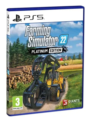 Farming Simulator 22 - Platinum Edition - Spiele für PlayStation 5, mit erweiterten Inhalten und realistischem Farming-Erlebnis für echte Landwirtschafts-Fans.