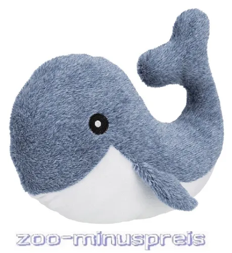 TRIXIE BE NORDIC Wal Brunold - Plüschspielzeug für Hunde, 25 cm mit Stimme und Raschelfolie, unterstützt Meeresschutzprojekte