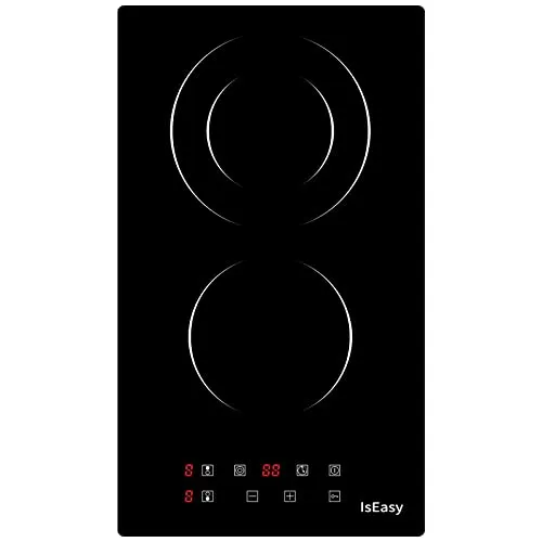 IsEasy Domino Glaskeramikkochfeld 2 Platten 3200W