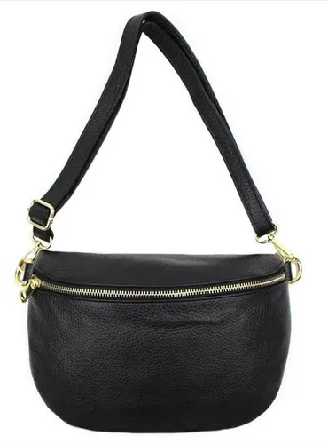 Sa-Lucca Bauchtasche Damen Bauchtasche Umhängetasche Cross Body Bag echt Leder, echt Leder, Made in Italy