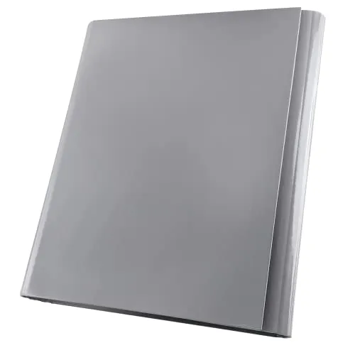 Netuno Sammelmappe A4 Pappe 40mm grau Dokumentenmappe Klappordner Kartonmappe mit Klettverschluss Mappe PP 1 Stück