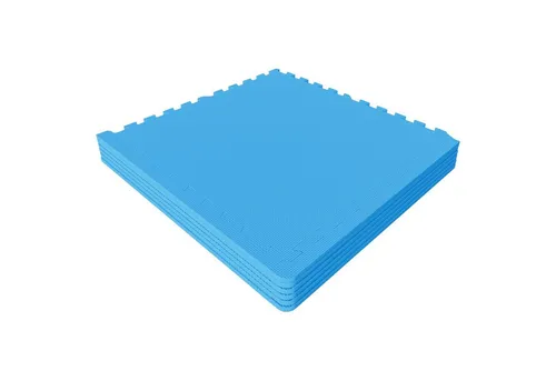 GORILLA SPORTS Bodenschutzmatte 6 Fitnessmatte, 12 Endstücke - Puzzlematte, Turnmatte, Unterlegmatte