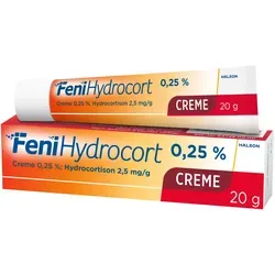Fenihydrocort Creme 0.25% 20 G - Hautpflegecreme - Hochwertige Creme zur Unterstützung der Hautpflege, ideal zur Linderung von Hautirritationen. Praktische 20 G Tube für einfache Anwendung.