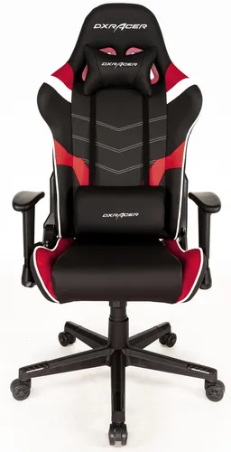 DXRacer Gaming Stuhl P-Serie OH PF188 - Ergonomischer Gaming Stuhl in Rot Schwarz, hoher Sitzkomfort und sportliche Optik