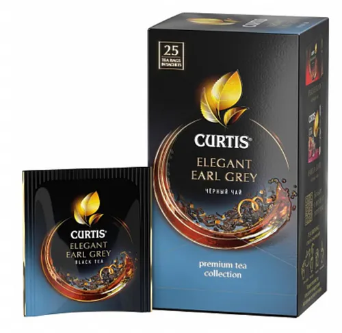 Curtis schwarzer Tee Bergamotte 25 Teebeutel Earl Grey Ceylon Black Tea