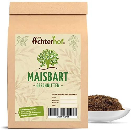 Maisbarttee 250 g - Natürliches Kräutertee von vom-Achterhof - 100 % naturrein ohne Konservierungsstoffe, getestet in Deutschland. Ideal für Teeliebhaber, die Wert auf Qualität legen. Schnellversand mit DHL in 1-2 Werktagen.