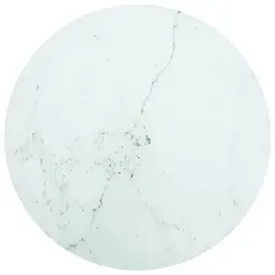 vidaXL Tischplatte Weiß Ø50 cm