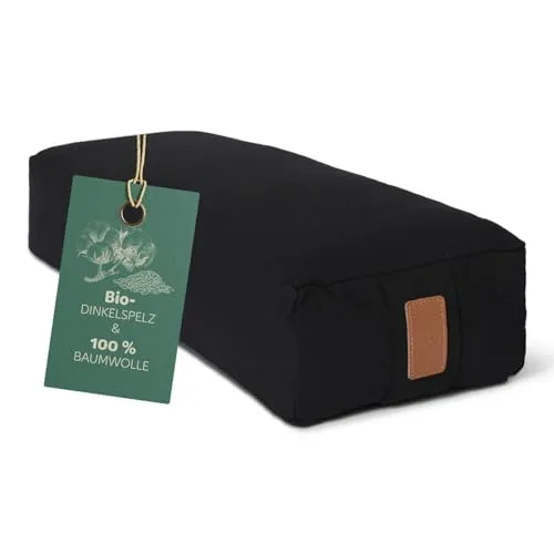 DoYourYoga Yogakissen Paravati mit Bio-Buchweizenschalen in schwarz von #DoYourYoga
