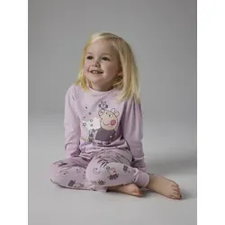 Name It Schlafanzug NMFDYRIS PEPPA LS NIGHTSET NOOS CPLG - Kinder-Nachtwäsche mit Peppa Wutz Druck, aus elastischem Jersey für optimalen Tragekomfort und Maschinenwäsche geeignet.