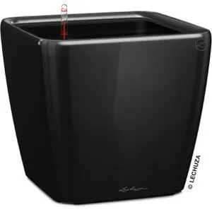 Lechuza Übertopf QUADRO LS 50 schwarz hochglanz von Lechuza