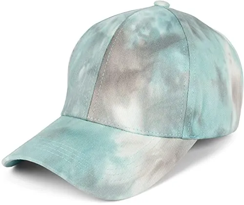 Produktbild styleBREAKER Damen Baseball Cap mit Batik Muster, Muster Unikat, 6-Panel, Basecap, Click & Snap verstellbar 04023082, Farbe:Mint-Grau