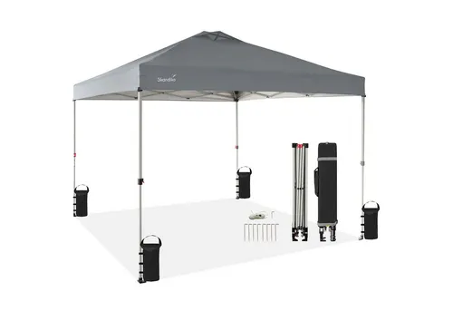 Pavillons & Gartenlauben Grau von Skandika