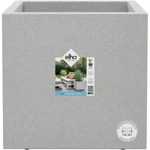 elho Vivo Next Quadrat 40 - Blumenkasten aus 100% Recyclingplastik - Garten-Zubehör mit Überlaufrohr für optimale Pflanzenbelüftung und Frostbeständigkeit. Langlebig und umweltfreundlich – ideal für Innen & Außen.