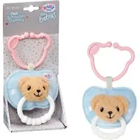Schnuller für Babys BABY born mit Beißring und Clip im Teddy-Design