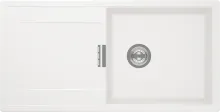 Schock Mono D-100L A Polaris Granitspüle - Sanitäranlagen & Zubehör, reversible Becken mit Exzenterbetätigung, ideal für Unterschränke ab 60 cm, Maße (BxT): 100 x 51 cm