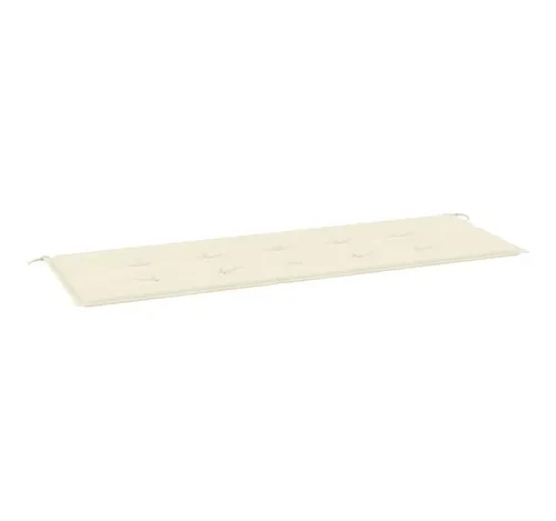 vidaXL Sitzauflage Gartenbank-Auflage Creme 150x50x3 cm Oxford-Gewebe, (1 St)