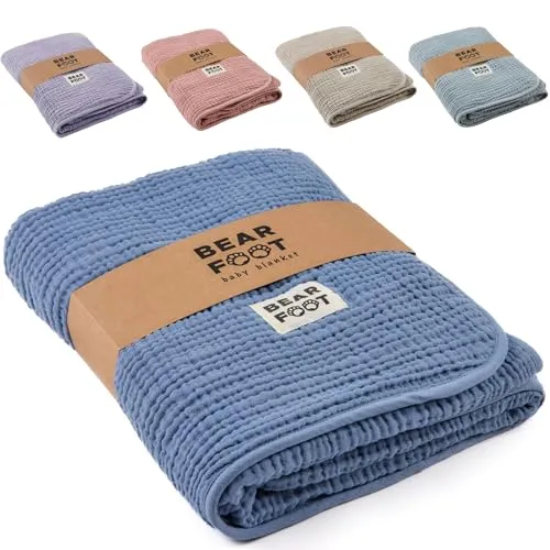 BEARFOOT Babydecke in blau von bearfoot