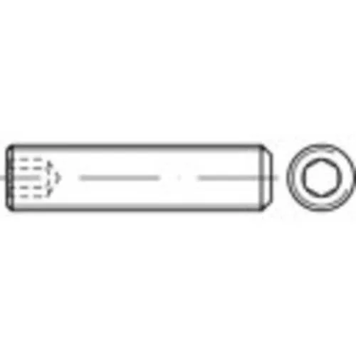 TOOLCRAFT 117565 Gewindestift M12 50mm Stahl 100St.