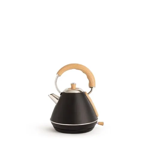 CREATE/KETTLE RETRO M – Elektrischer Wasserkocher Schwarz