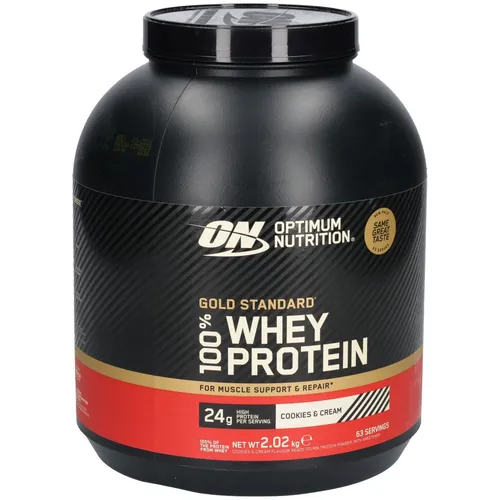 Optimum Nutrition 100% Whey Gold Standard (2000g) Banana Cream - Proteinpulver - Hochwertiges Proteinpulver mit 79 g Protein pro 100 g. Ideal zur Unterstützung der täglichen Ernährung und vielseitig einsetzbar mit Wasser oder Milch. Perfekt für Fitnessbegeisterte!