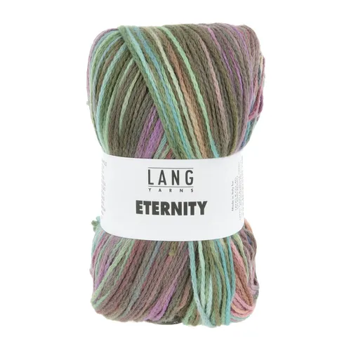 Wolle Kreativ! Lang Yarns - Eternity Fb. 2 grün periwinkle rosa haselnuss 100