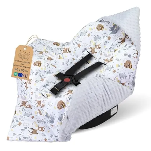 Einschlagdecke Babyschale 90x90 cm von Totsy Baby