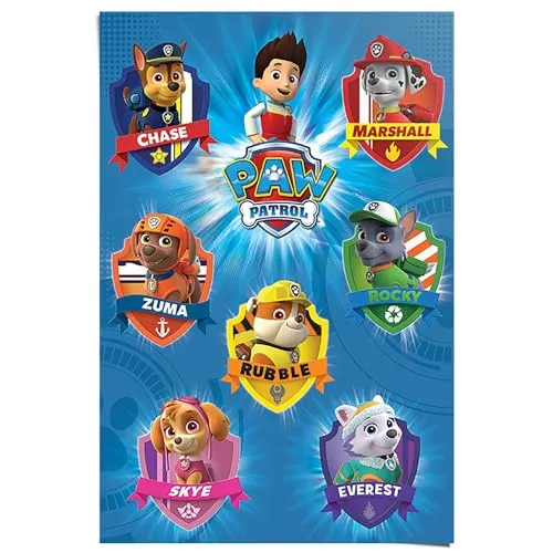 REINDERS Paw Patrol Poster in blau von REINDERS