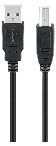 Goobay USB Kabel 68901 USB 2.0 3m A/B-Stecker schwarz