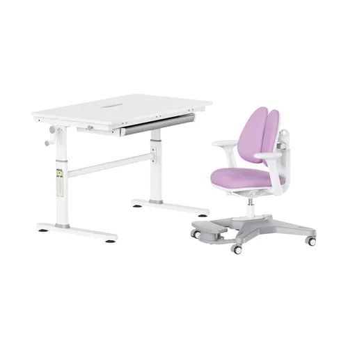 HOKO Kindertisch Schülerschreibtisch höhenverstellbar mit Lernstuhl - Das HOKO Lernmöbel-Set für Kinder ab 6 Jahren bietet einen funktionalen, mitwachsenden Arbeitsplatz. Der höhenverstellbare Schreibtisch und der ergonomische Stuhl fördern eine gesunde Sitzhaltung und sind ideal für kreative Projekte und Hausaufgaben.