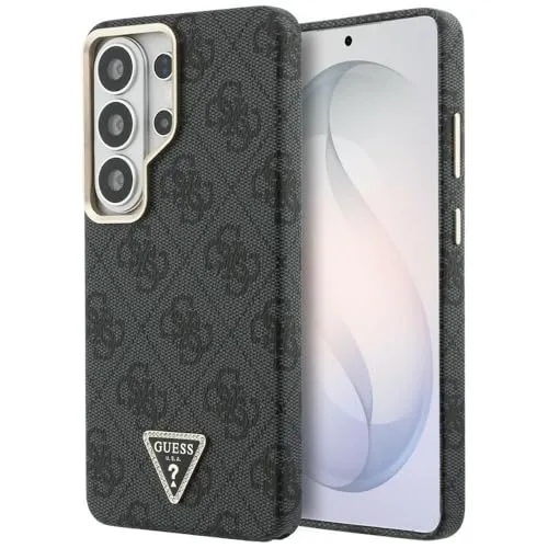 CG MOBILE Guess 4G Triangle Logo kompatibel mit MagSafe Hülle für Samsung Galaxy S26 Ultra (Schwarz)