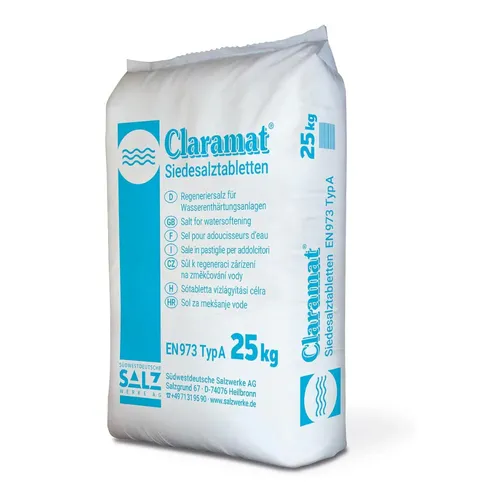 Claramat Siedesalztabletten Regeneriersalz | Sack (25 kg) von SWS