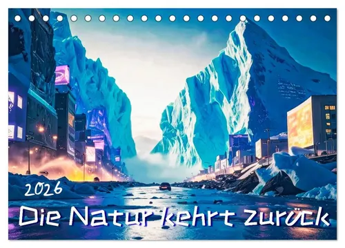 CALVENDO Wandkalender Die Natur kehrt zurück (Tischkalender 2026 DIN A5 quer), CALVENDO Mona