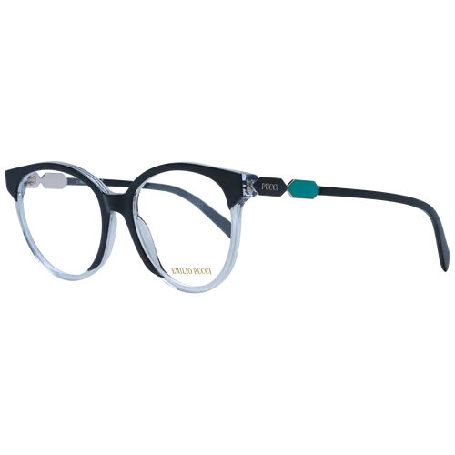 Pucci Brillenfassung EP5184 003 53 Damen - Brillenfassungen für Damen, stilvolle schwarze Vollrandfassung mit rundem Design, ideal für einen eleganten Look.