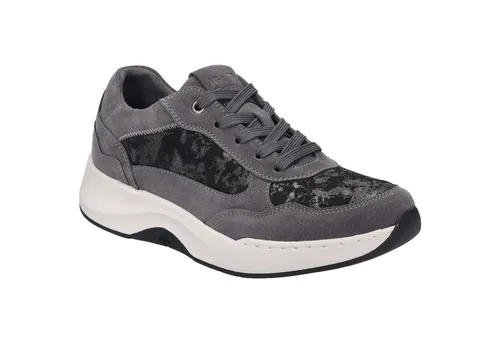 Josef Seibel Elli 04 Sneaker grau 42 EU - Stylische Sneaker in Grau, Größe 42, mit herausnehmbarer Ledersohle und komfortablem EVA-Laufsohle. Ideal für den Alltag und perfekten Halt dank Schnürung.