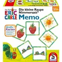 Schmidt Spiele 40455 Die Kleine Raupe Nimmersatt - Memo und Legespiel für Kinder ab 30 Monaten, fördert Konzentration und Geschicklichkeit mit 24 großen Karten