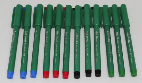 Pentel Ball R50 Tintenroller Fineliner Gelschreiber 0,4mm farbsortiert 12 Stück