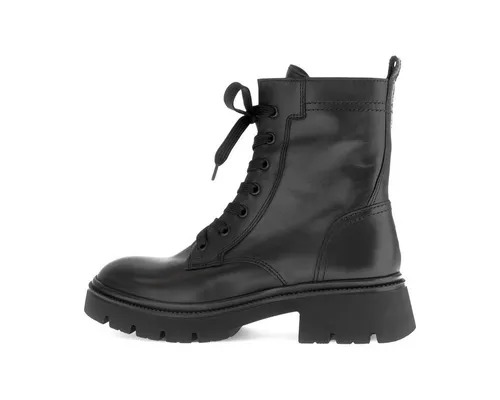 Gabor Damen Chelsea Boots – Flache Stiefeletten für jeden Anlass - Stylische Chelsea Boots aus lackiertem Obermaterial, mit flachem Absatz und weichem Innenfutter. Perfekt für den Übergang und bequem im Alltag.